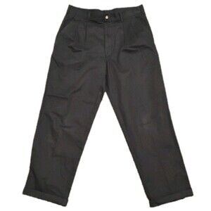 Men’s Black Dress Pants 34x30 Classic Fit Trousers Casual Office Workwear
